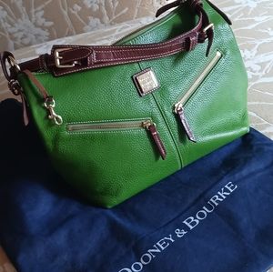 Dooney and Burke Hunter Green Shoulder Handbag